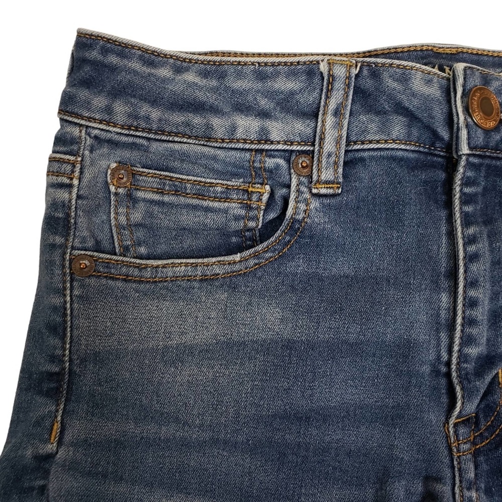 American Eagle Hi-Rise Shortie Denim Jean Shorts Womens 8 - Picture 3 of 10